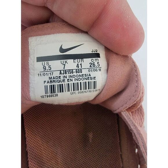 Nike Women's Pink Dualtone Woven Fabric Lace Up Racer Running Sneakers Size 9.5 - Picture 5 of 6